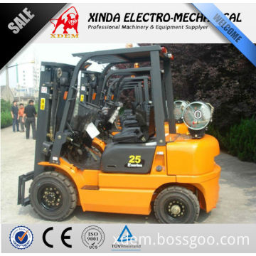 JJCC Forklift 2.5 Tons Gasoline LPG Type CPQD25 LPG Stacker, Forklift Truck manual in good price